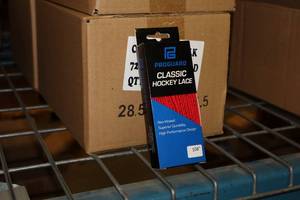 lot 3145 image: Lot of (1 Case) ProGuard 72 RedBlack Classic Hockey Lace 36-count ( 36 total items )