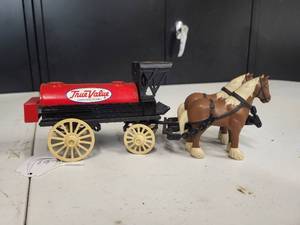 Ertl True Value Horse and Buggy Replica Coin Bank
