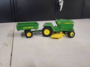 John Deere 320 Mower & Dump Wagon (Missing Seat)