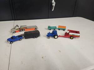 Tractor & Truck lot with implement (Trailers) (8 Pieces)