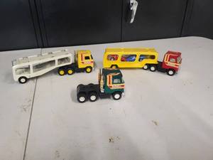 Buddy L Tractor & Trailer Lot (1 Tractor with no trailer) 7 Pieces