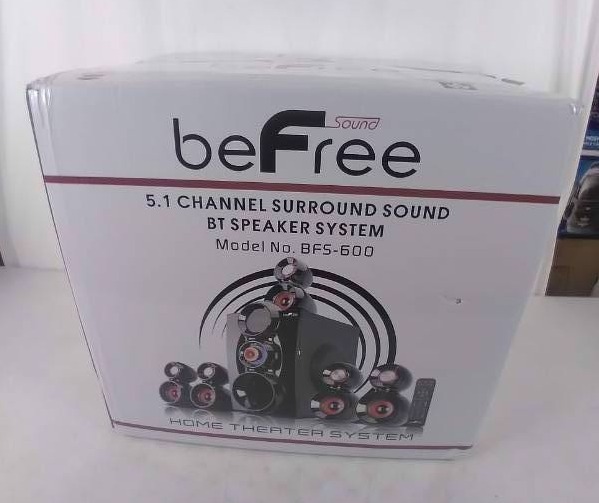 New beFree Sound 125-Watt 5.1 Channel Surround Sound Bluetooth Speaker System - Set of 5