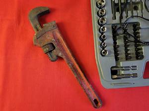 Tools, Drill & Pipe Wrench