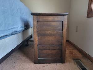 Small wooden end table