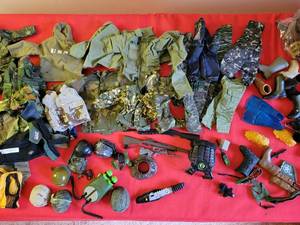 GI JoeAction Figurines clothing & gear lot