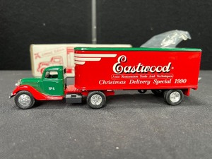 lot 54 image: 1937 Ford Christmas Delivery Semi Die Cast