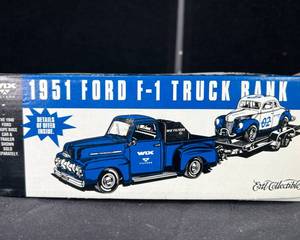 lot 89 image: Ertl Wix Filters 1951 Ford F-1 Truck Coin Bank Die-Cast