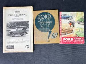 lot 113 image: Vintage Various Ford OwnerReference Manuals