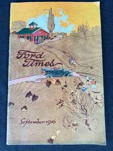 lot 114 image: Vintage 1916 Ford Times Sept Original mailer Model T