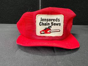 lot 606 image: Vintage Jonsered Chainsaw Trucker Meshback Hat Snapback Cap Usa K Used