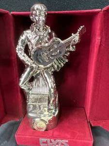 lot 77 image: ELVIS 25 SILVER ANIVERSARY DECANTER