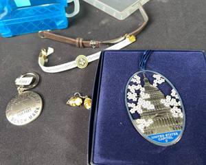 lot 326 image: Ear Rings  Capitol Ornament  Key Chain  Bracelets