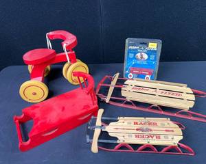 lot 347 image: Radio Flyer TOY Sleds Wagon and Other