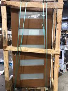 Steves & Sons Regency Modern Customizable Fiberglass Door Collection Customer Returns See Pictures