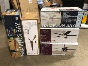 Lot of Assorted Ceiling Fans Various Models and Conditions Customer Returns See Pictures