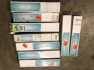 Lot of Eglo Buzz 2 6.2 ft. 6-Light Chrome Track Lighting Kit   Customer Returns See Pictures