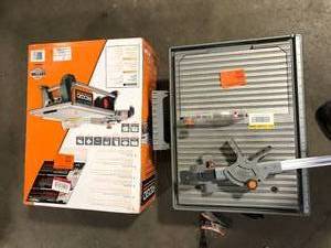 Lot of 2 RIDGID 6.5-Amp 7 in. Blade Corded Table Top Wet Tile Saw  Customer Returns See Pictures