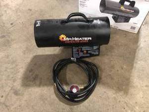 Mr. Heater Contractor 60,000 BTU Forced Air Propane Heater with 10 ft. Hose and Regulator  Customer Returns See Pictures