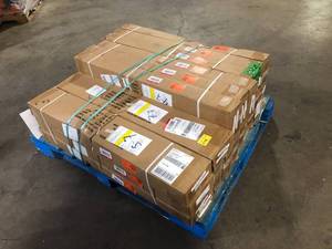 19 Boxes of Premium 2-12 in. Faux Wood Blinds by Custom Home Collection Customer Returns See Pictures