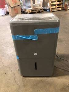 GE 50-Pint Dehumidifier with Built-in Pump for Basement, Garage or Wet Rooms up to 4500 sq. ft. in Grey,  Customer Returns See Pictures