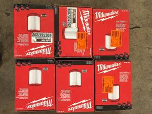 Lot of 6 Milwaukee Large WetDry Shop Vacuum HEPA Filter (1-Pack)  Customer Returns See Pictures