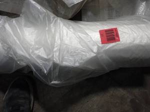 Heavy duty tyvek product large roll, smaller role is a poly material.