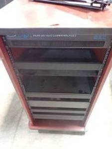 Data Cabinet nice size - hoem theater 23 w, 27 d, 43 tall - no door