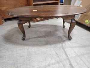 Coffee Table Victorian style 46L X 27.5 W X 16.5 H walnut or oak