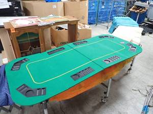 Folding Poker Table 39 inches by 79 inches