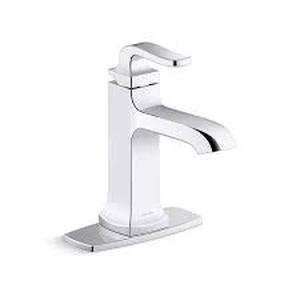 lot 42 image: Kohler Cordate Single-handle Bathroom Faucet-Polished Chrome-R30283-4D-CP