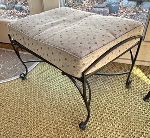 lot 26 image: Metal Based Ottoman