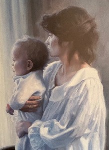 lot 33 image: Robert Duncan Mother and Son Framed Lithograph Print