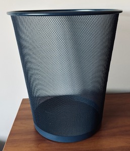 lot 45 image: Two Metal Mesh Trash Receptacles