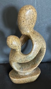 lot 73 image: Two Petite Figural Stone Sculptures