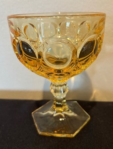 lot 84 image: Six Fostoria Moonstone Stemmed Glassware Items