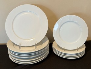 lot 167 image: Wonderful White Plates and Bowls by Overandback and Ikea