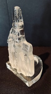 lot 180 image: Nybro Church Figurine Candle Holder