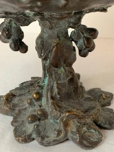 lot 120 image: Heavy Metal Ornate Footed Dish
