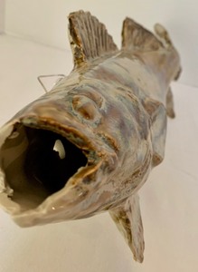 lot 129 image: Pottery Wall Hanging Fish