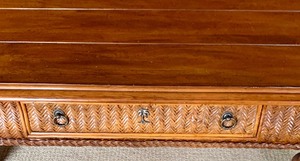 lot 135 image: Lovely Sturdy Wood Coffee Table