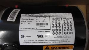 Nidec Motor Corporation 12 Hp Electric Motor