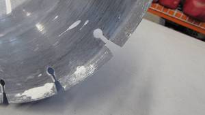 Hitachi 12 Cut Off Saw With Concrete Diamond Blade