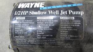 Wayne 12 HP Shallow Well Jet Pump