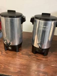 lot 78 image: LOT OF 2, 30 Cup Coffee Pot