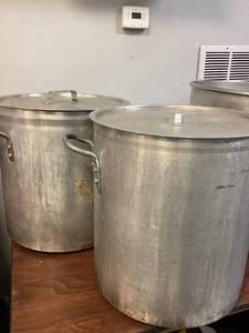 lot 82 image: LOT OF 2, 60 Quart Stock Pot