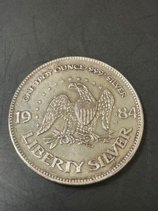 1984 (A) Mark American Eaglebell Liberty Silver 1oz