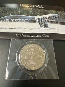 Humpback Whale $5 Commemorative Coin 1993