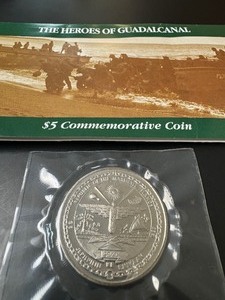 1993 The Heroes of Guadalcanal $5 Commemorative Coin