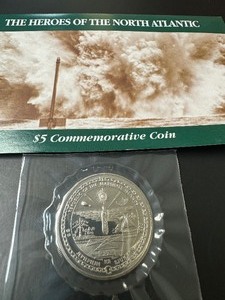 1993 Marshall Islands 5 Dollars Heroes of The North Atlantic