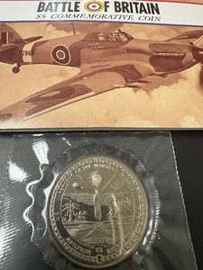 1990 Battle of Britain $5 Dollar Commemorative Coin